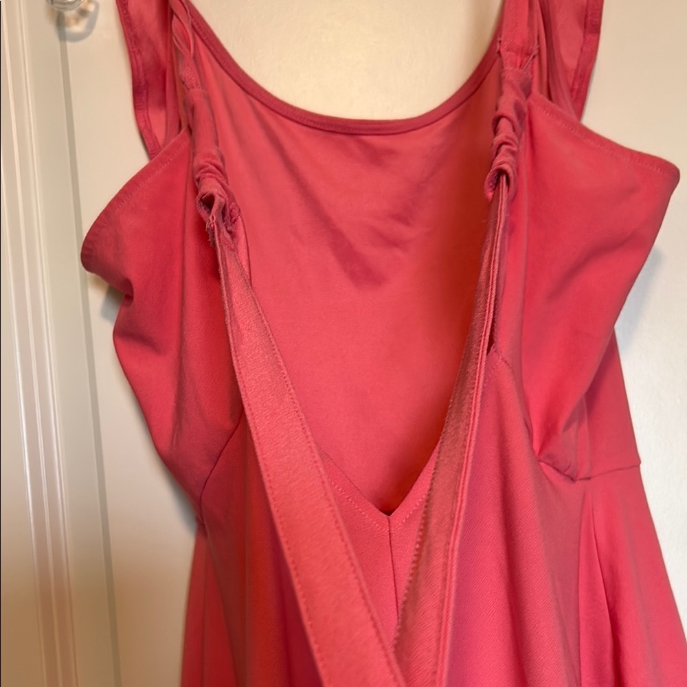 Pink Ruffled Open-back Romper - Picture 3 of 6